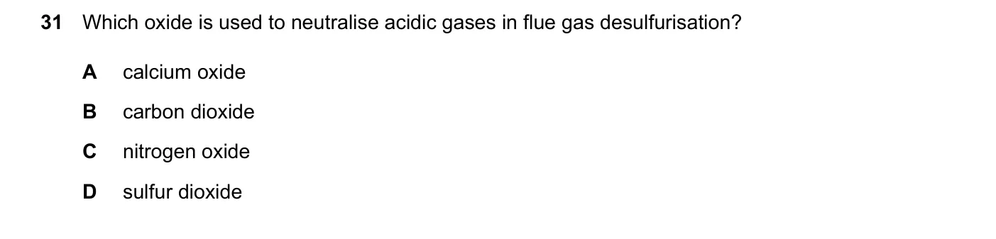 Question 31, June 2024, 0620 Paper 22