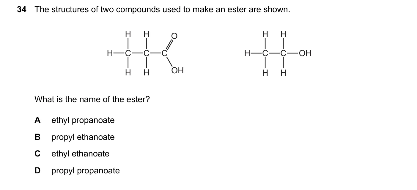 Question 34, June 2024, 0620 Paper 22