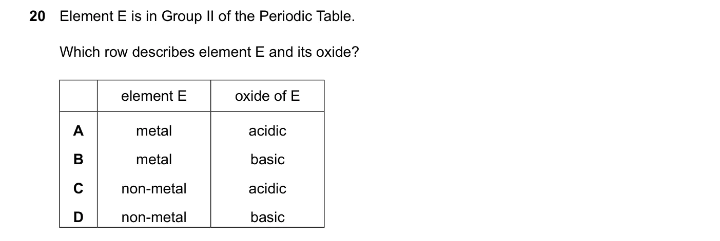 Question 20, June 2024, 0620 Paper 23