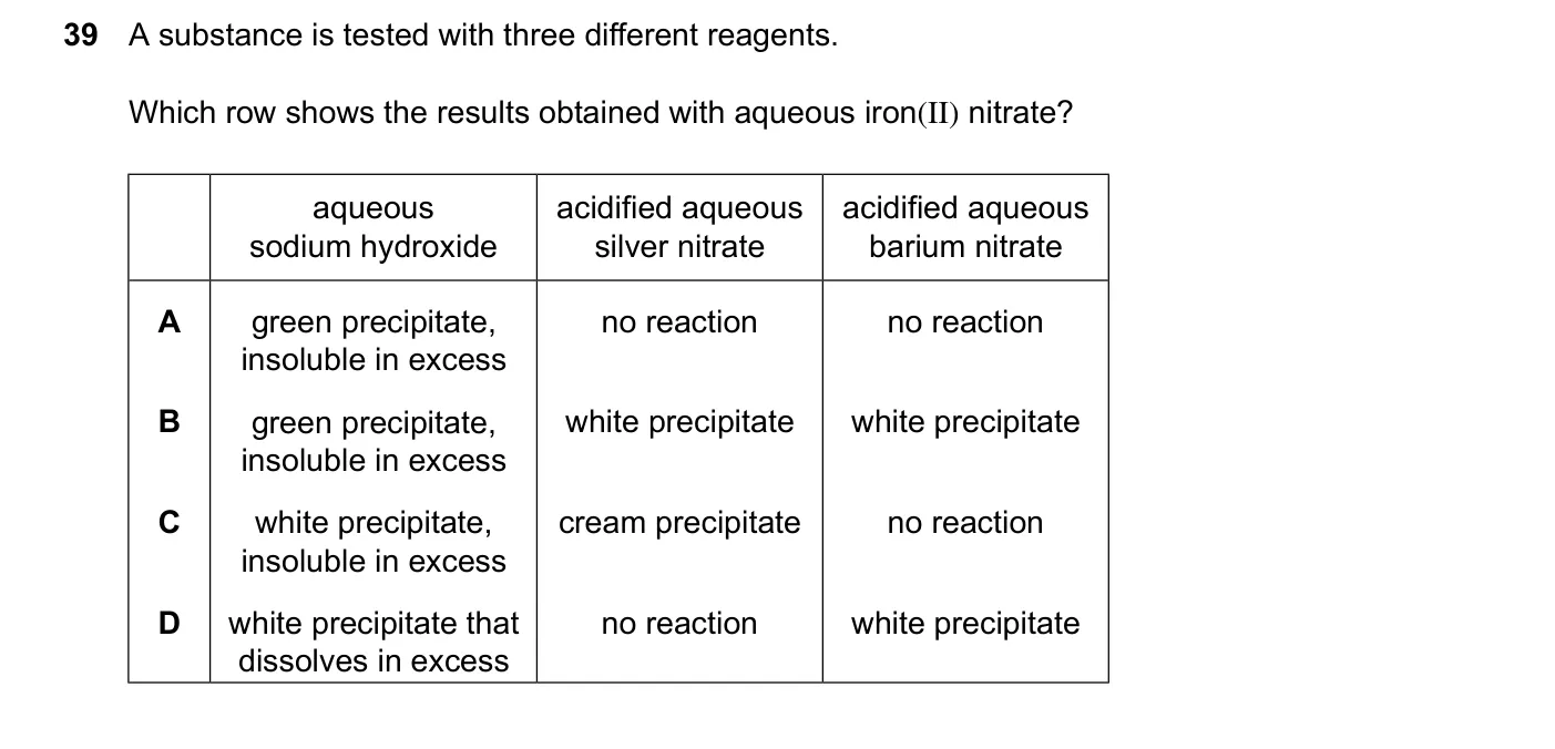 Question 39, June 2024, 0620 Paper 23