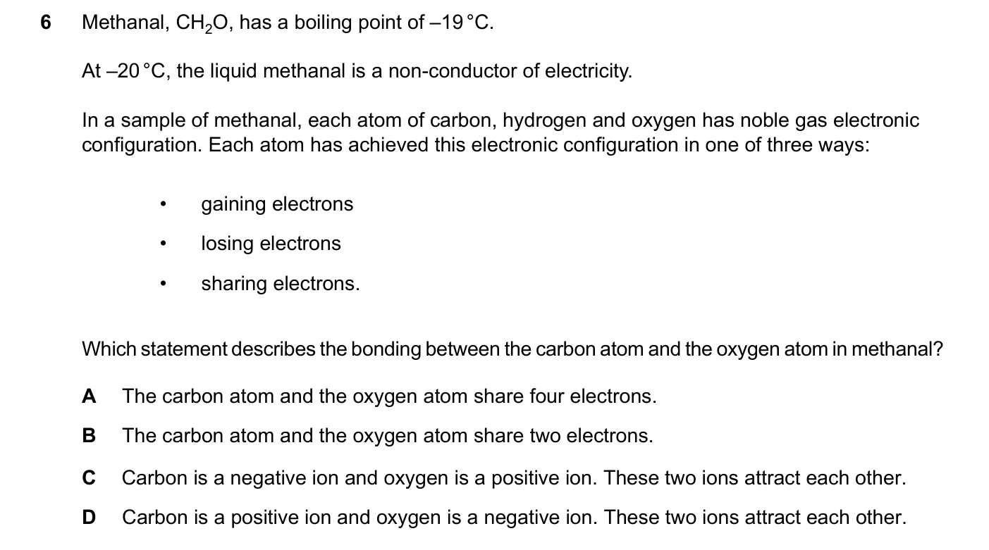 Question 6, March 2024, 0620 Paper 22