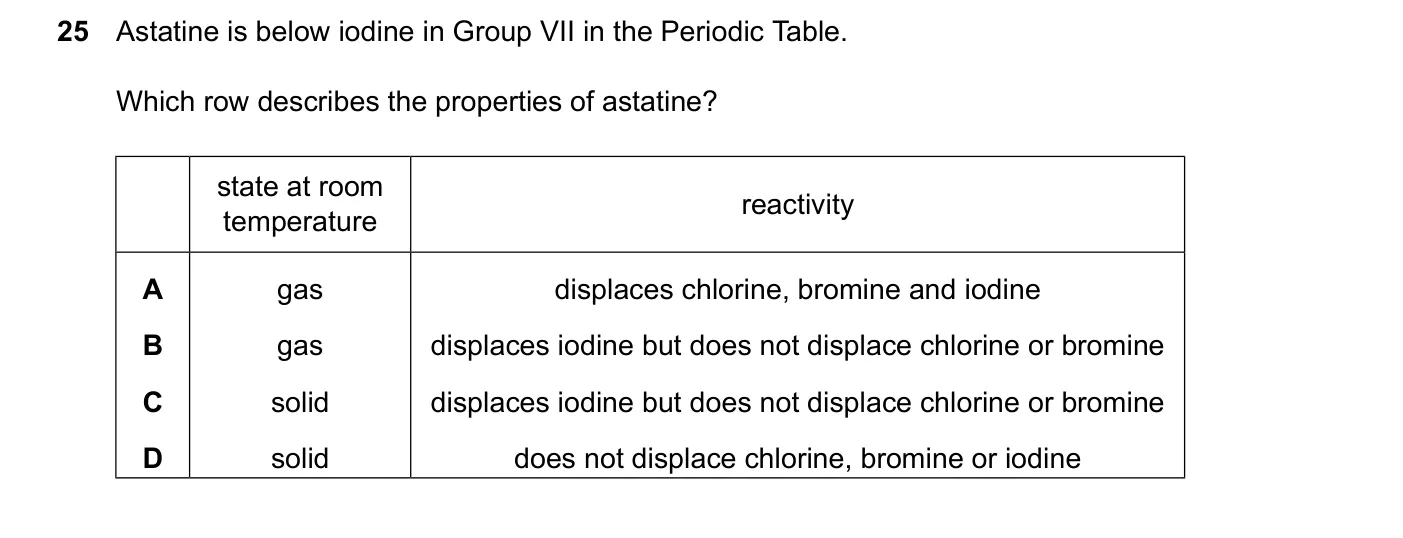 Question 25, March 2024, 0620 Paper 22