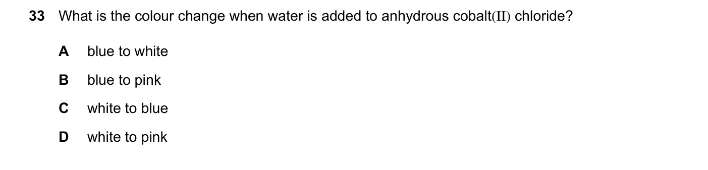 Question 33, March 2024, 0620 Paper 22
