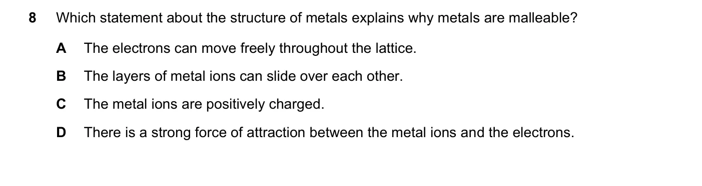 Question 8, November 2024, 0620 Paper 21