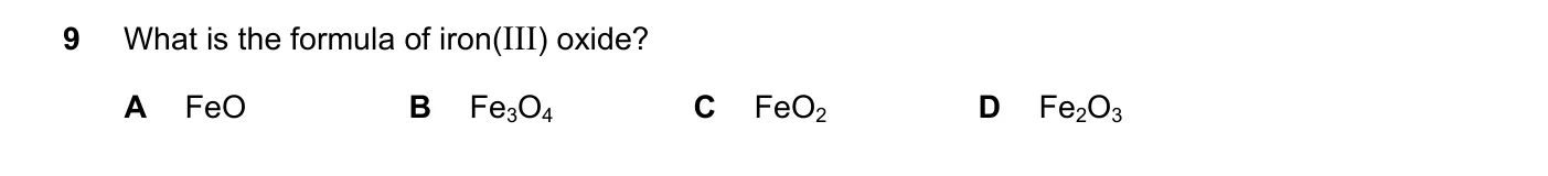 Question 9, November 2024, 0620 Paper 21