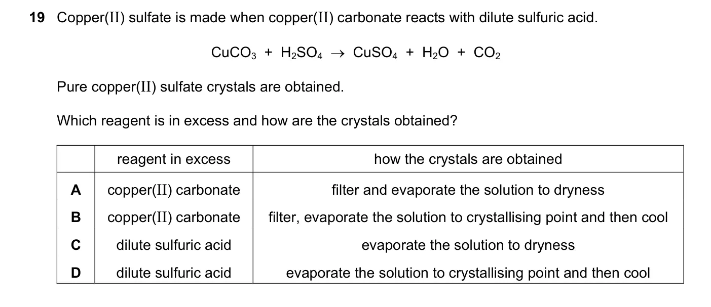 Question 19, November 2024, 0620 Paper 21
