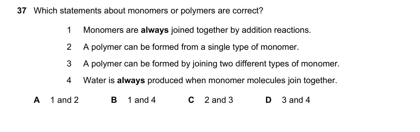 Question 37, November 2024, 0620 Paper 21