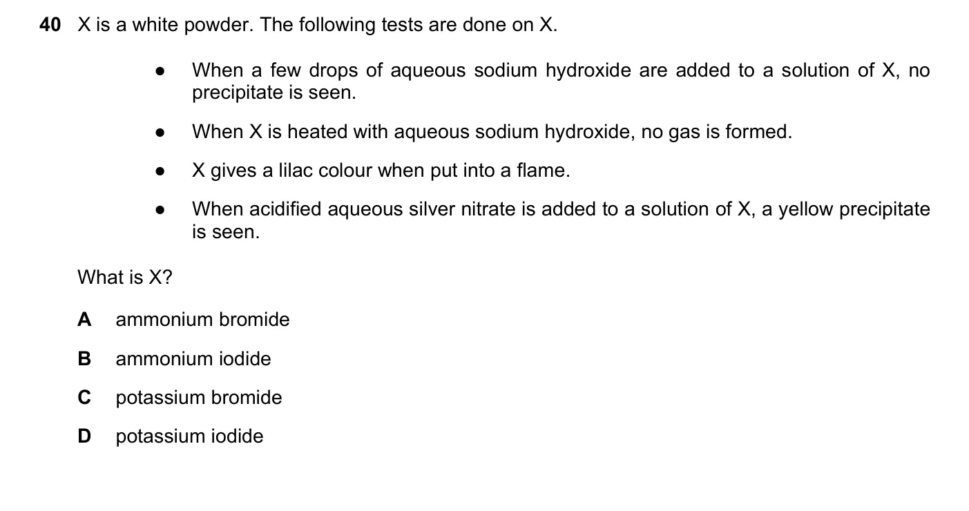 Question 40, November 2024, 0620 Paper 21