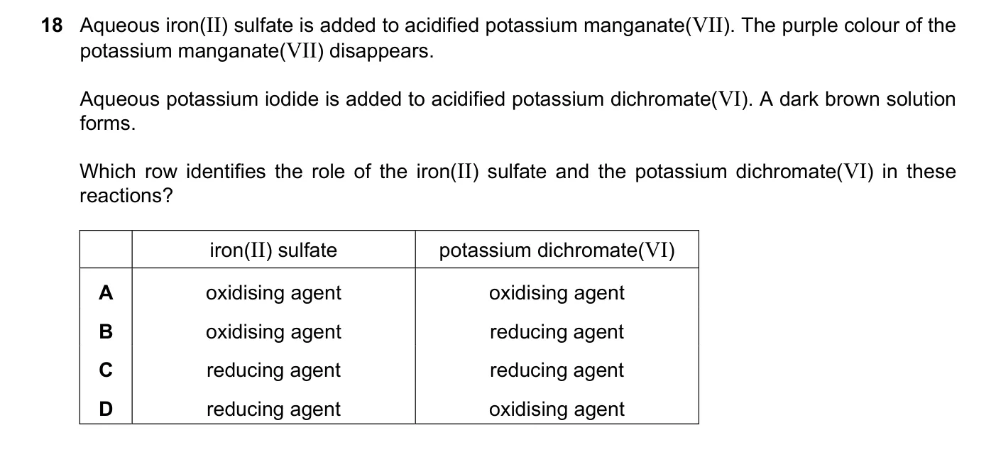 Question 18, November 2024, 0620 Paper 22