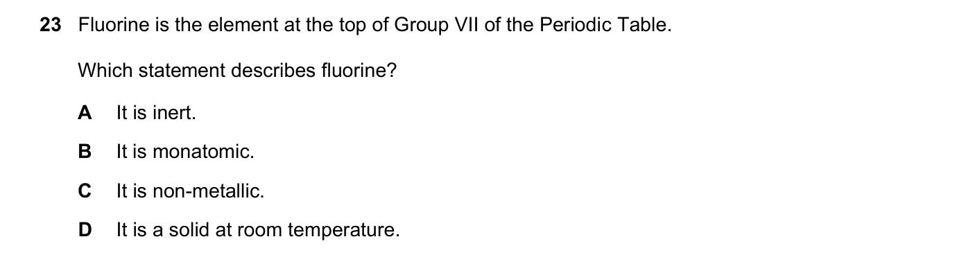 Question 23, November 2024, 0620 Paper 22