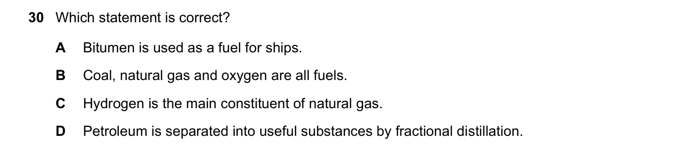 Question 30, November 2024, 0620 Paper 22