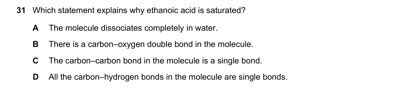 Question 31, November 2024, 0620 Paper 22