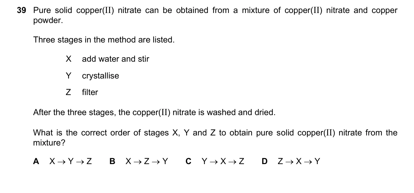 Question 39, November 2024, 0620 Paper 22