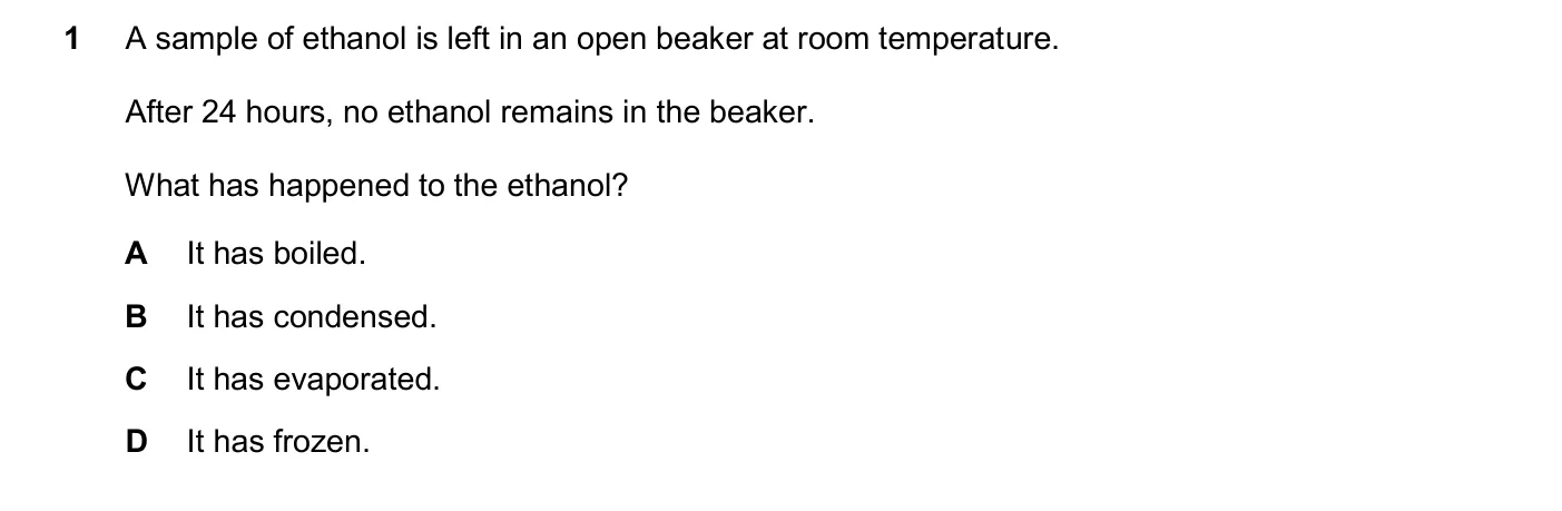 Question 1, November 2024, 0620 Paper 23