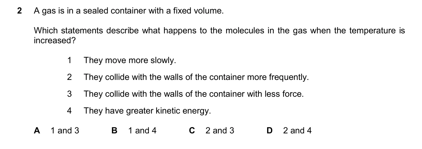 Question 2, November 2024, 0620 Paper 23