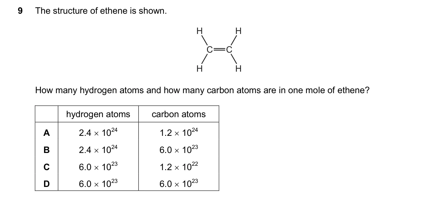 Question 9, November 2024, 0620 Paper 23