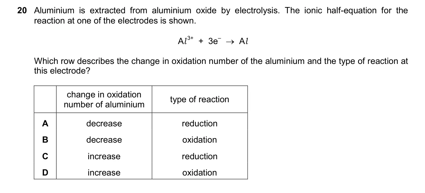Question 20, November 2024, 0620 Paper 23