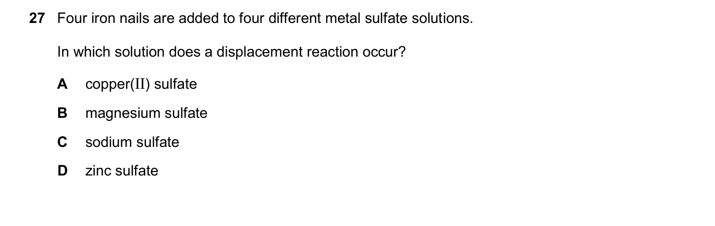 Question 27, November 2024, 0620 Paper 23