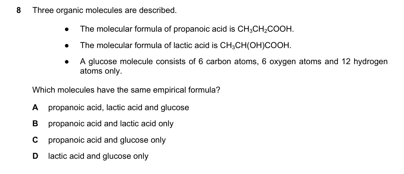 Question 8, June 2025, 0620 Paper 21