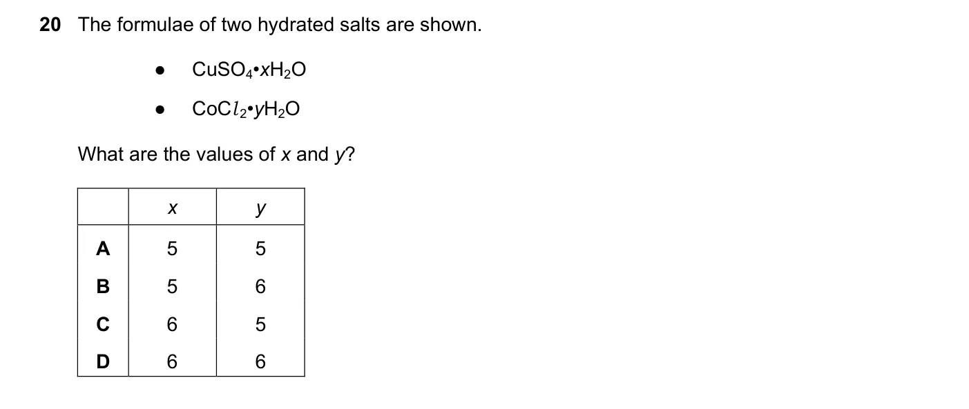 Question 20, June 2025, 0620 Paper 21