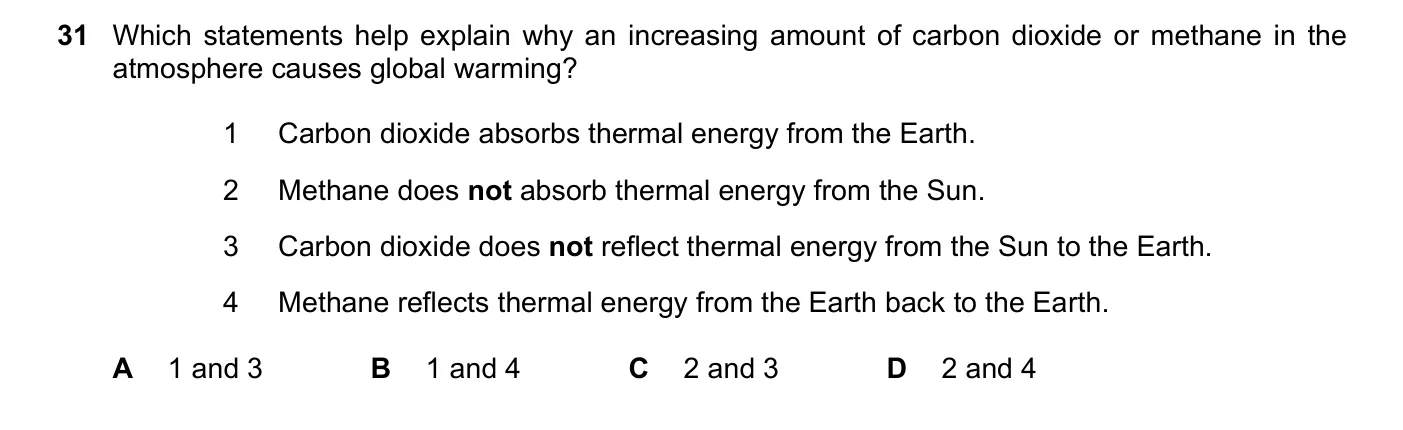 Question 31, June 2025, 0620 Paper 21