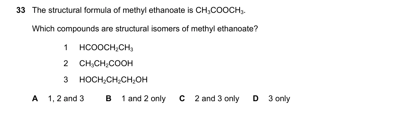 Question 33, June 2025, 0620 Paper 21