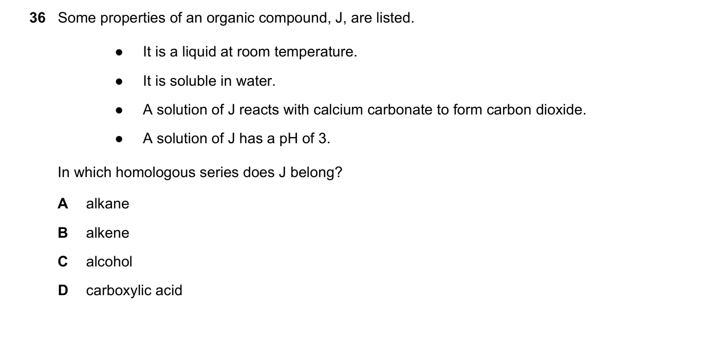 Question 36, June 2025, 0620 Paper 21