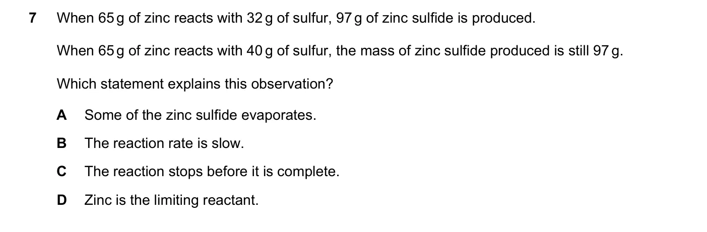 Question 7, June 2025, 0620 Paper 22