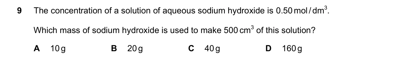 Question 9, June 2025, 0620 Paper 22
