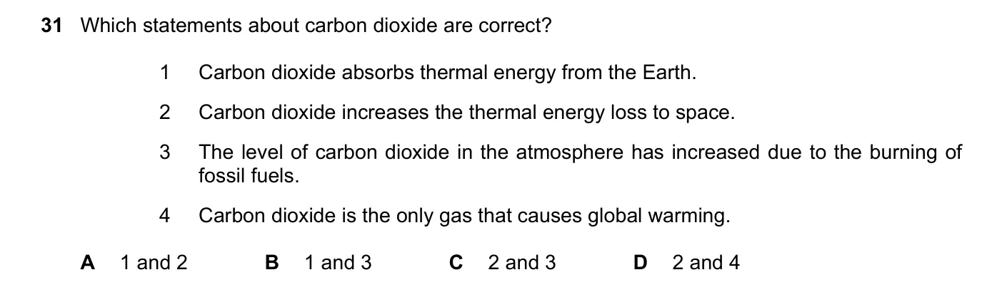 Question 31, June 2025, 0620 Paper 22