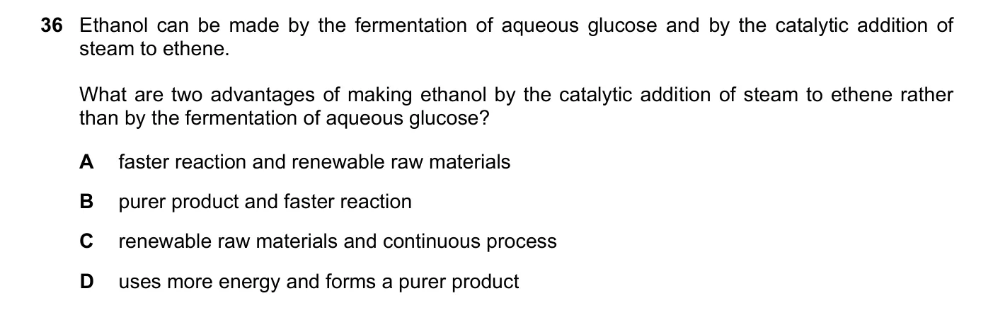 Question 36, June 2025, 0620 Paper 22