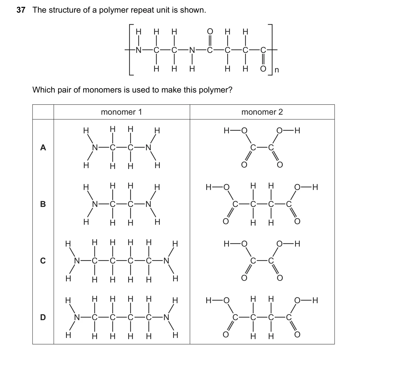 Question 37, June 2025, 0620 Paper 22