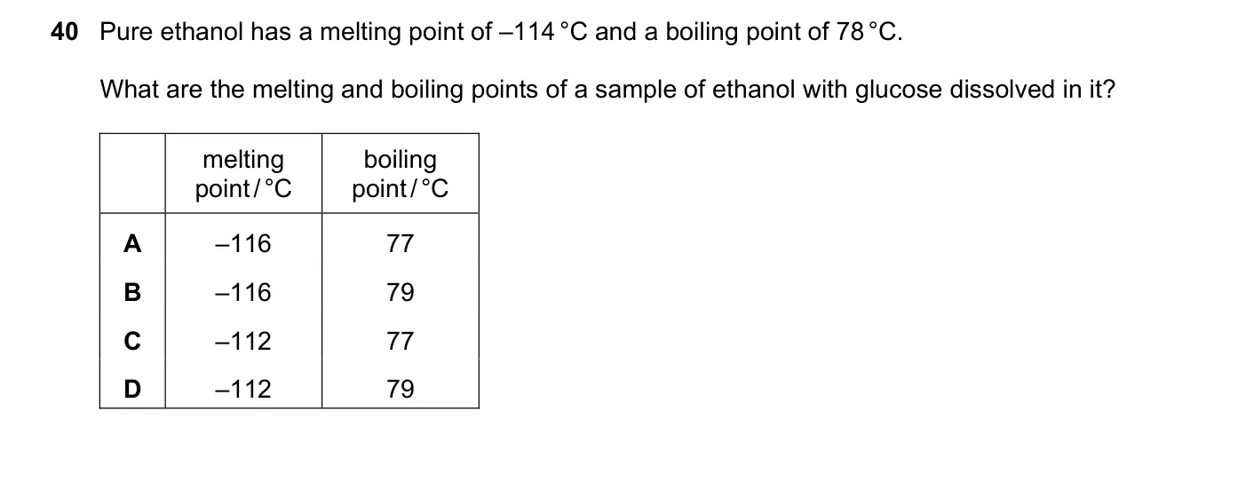 Question 40, June 2025, 0620 Paper 22
