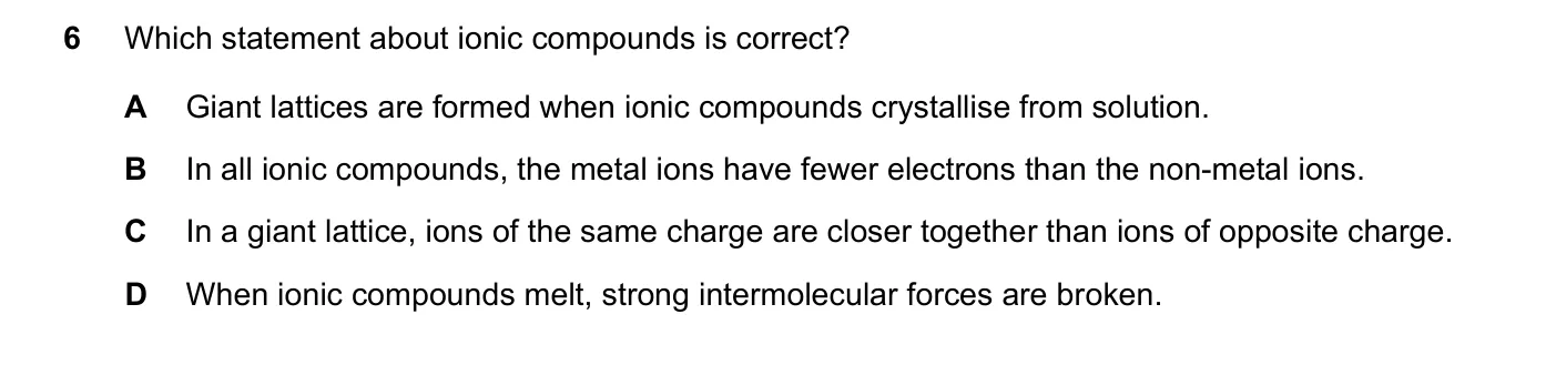Question 6, June 2025, 0620 Paper 23