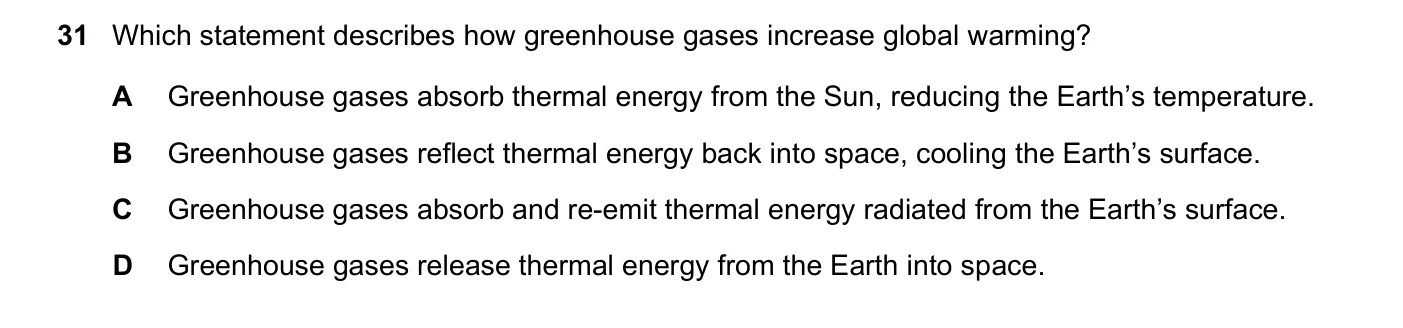 Question 31, June 2025, 0620 Paper 23