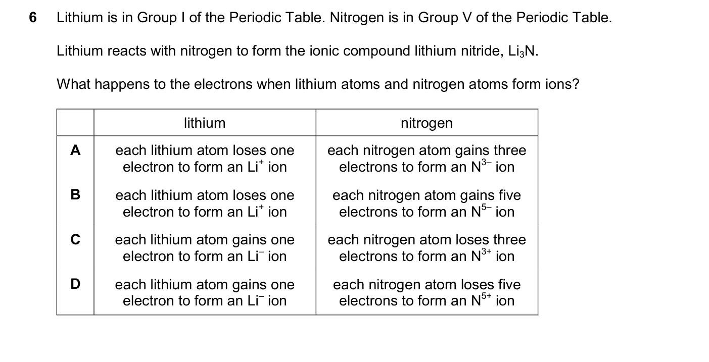 Question 6, March 2025, 0620 Paper 22