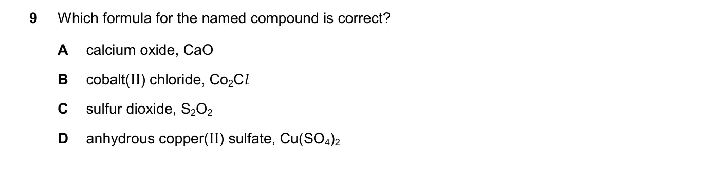 Question 9, March 2025, 0620 Paper 22