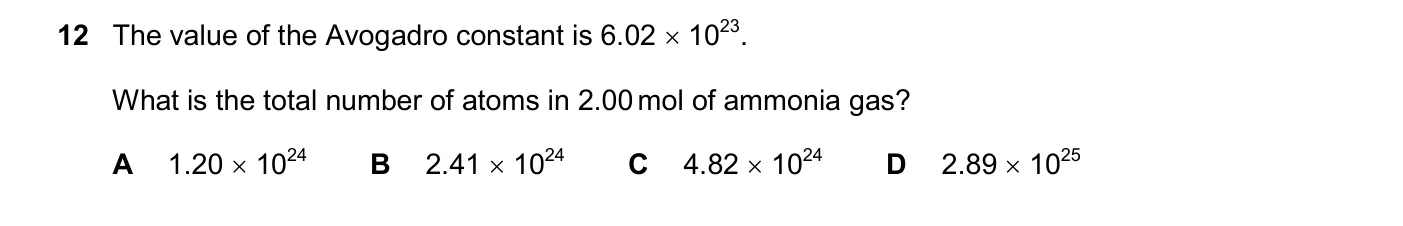 Question 12, March 2025, 0620 Paper 22