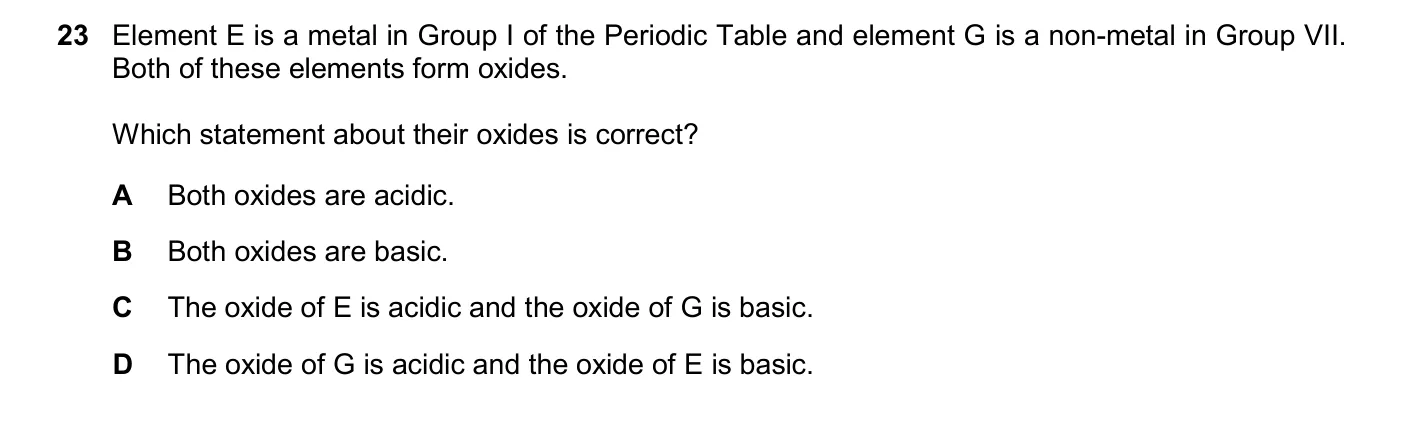 Question 23, March 2025, 0620 Paper 22