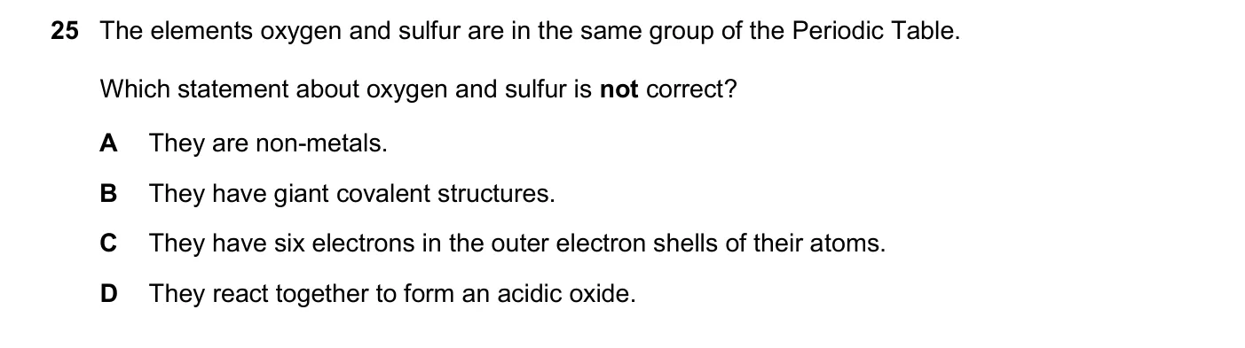 Question 25, March 2025, 0620 Paper 22