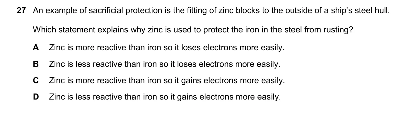 Question 27, March 2025, 0620 Paper 22