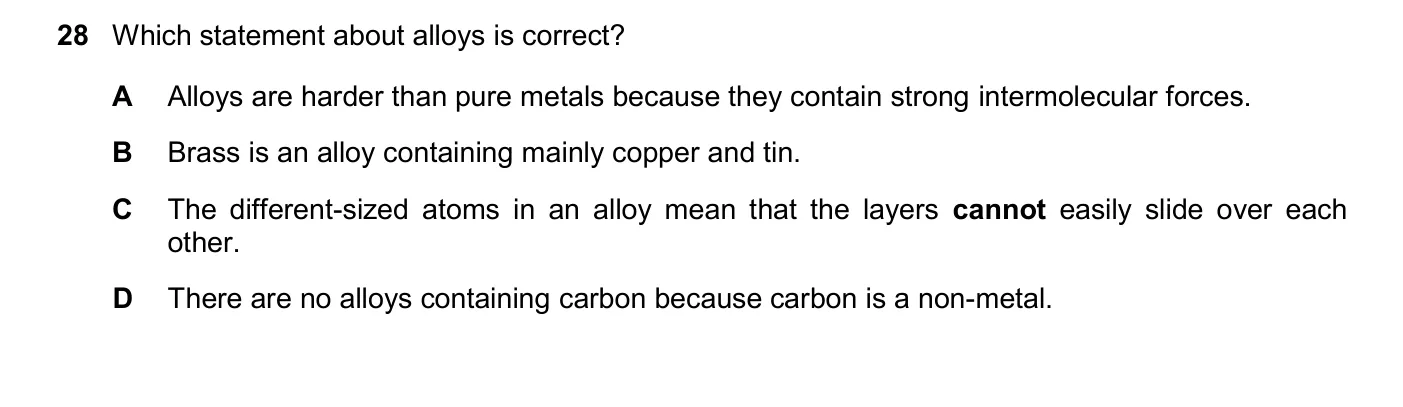 Question 28, March 2025, 0620 Paper 22