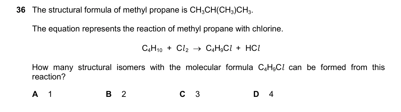 Question 36, March 2025, 0620 Paper 22