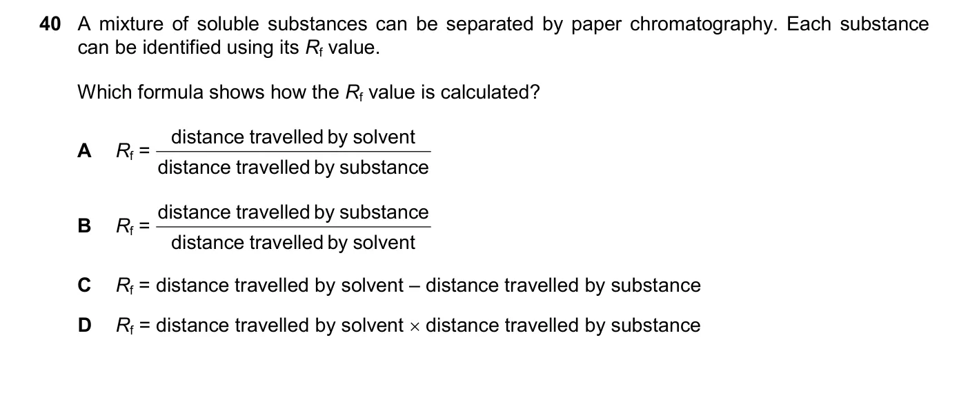 Question 40, March 2025, 0620 Paper 22