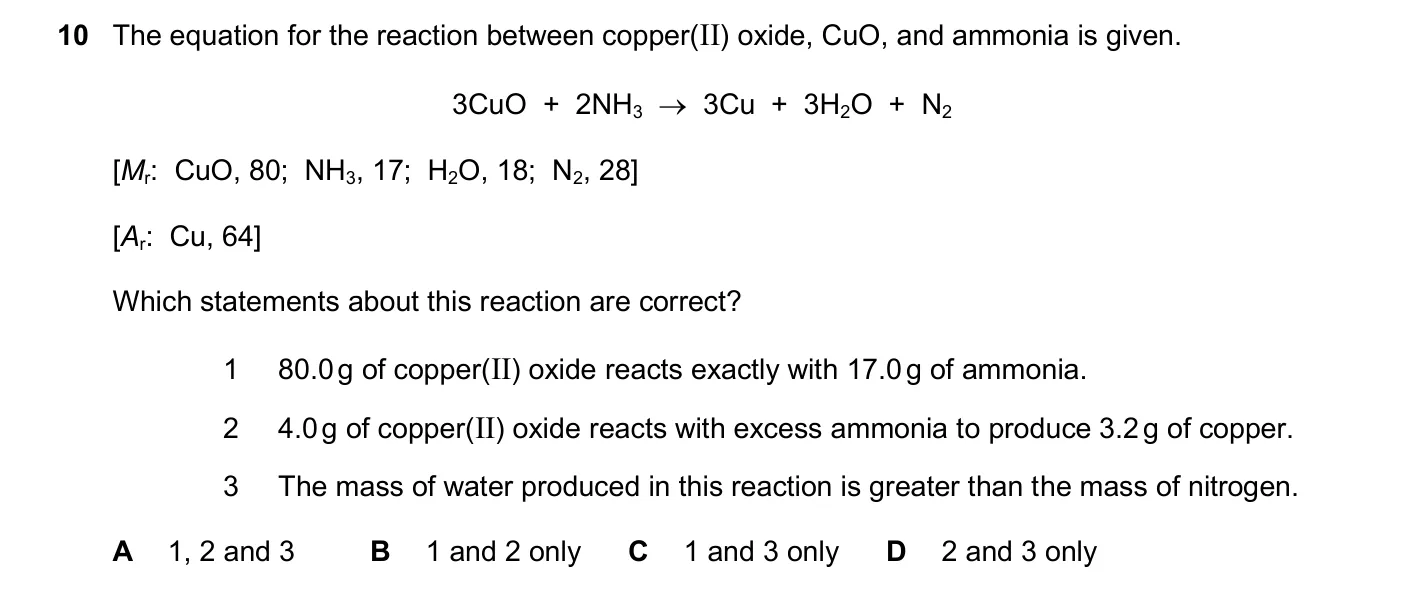 Question 10, November 2025, 0620 Paper 21