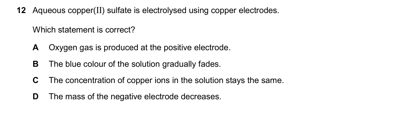 Question 12, November 2025, 0620 Paper 21