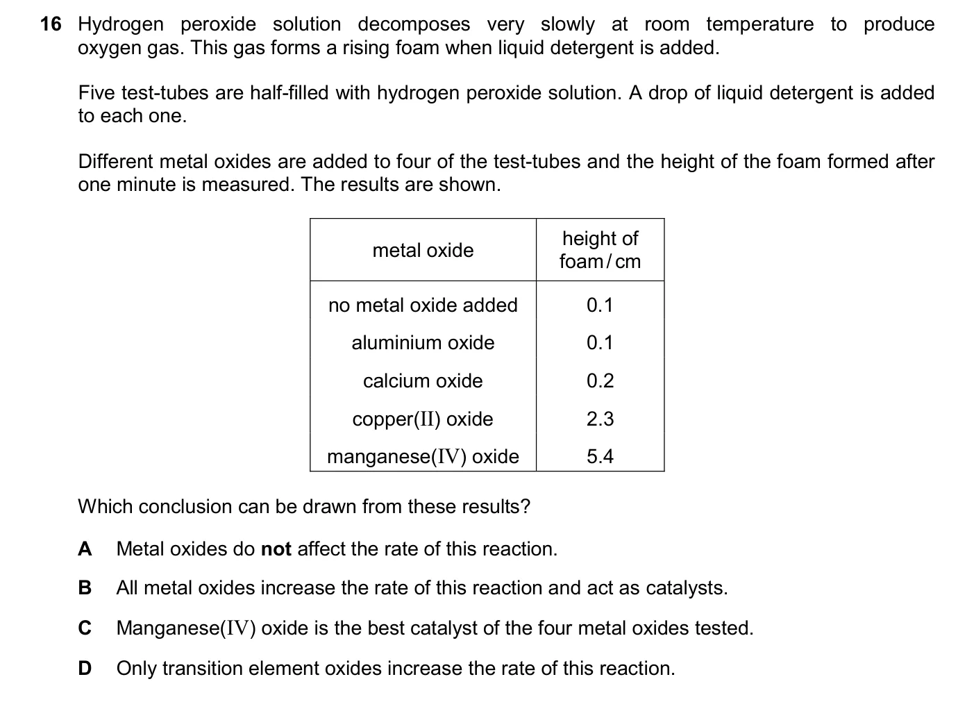 Question 16, November 2025, 0620 Paper 21