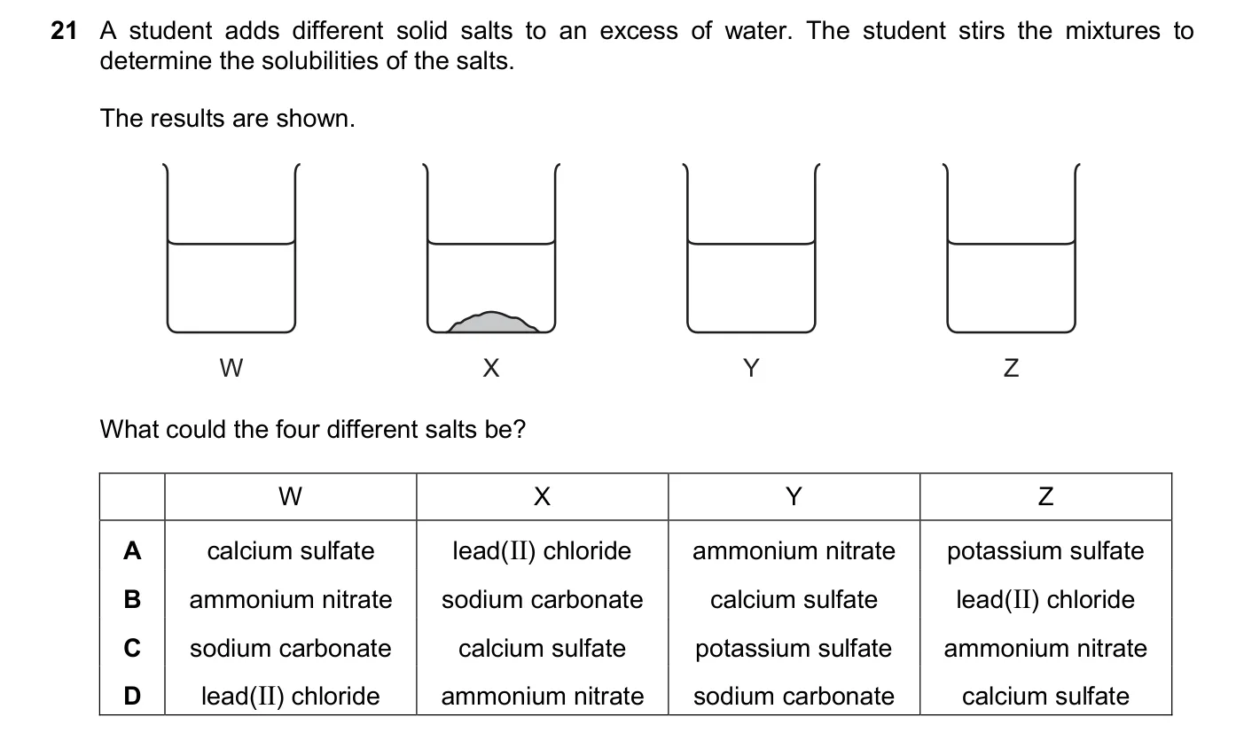 Question 21, November 2025, 0620 Paper 21