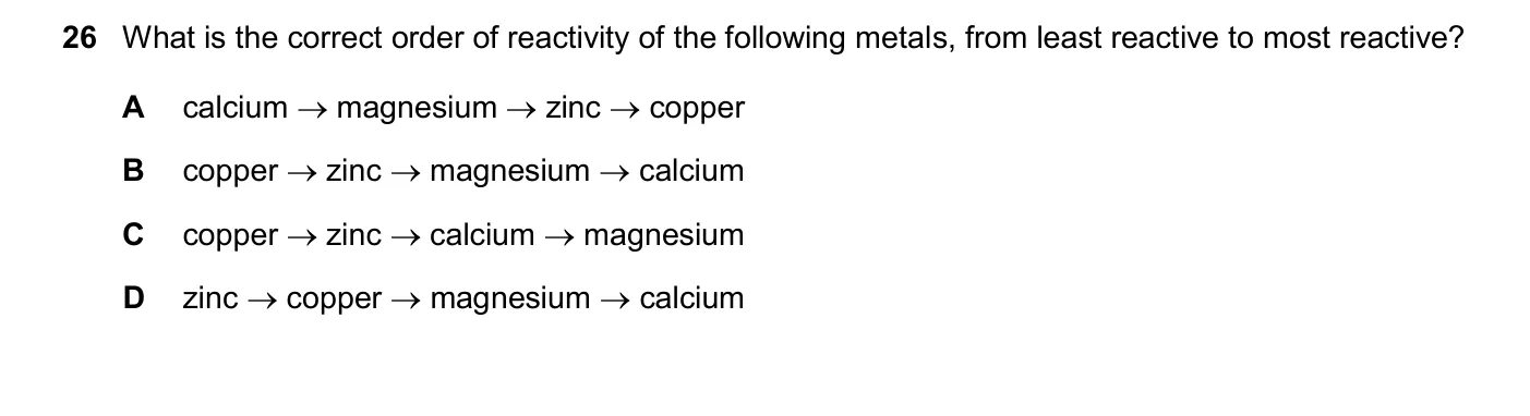 Question 26, November 2025, 0620 Paper 21