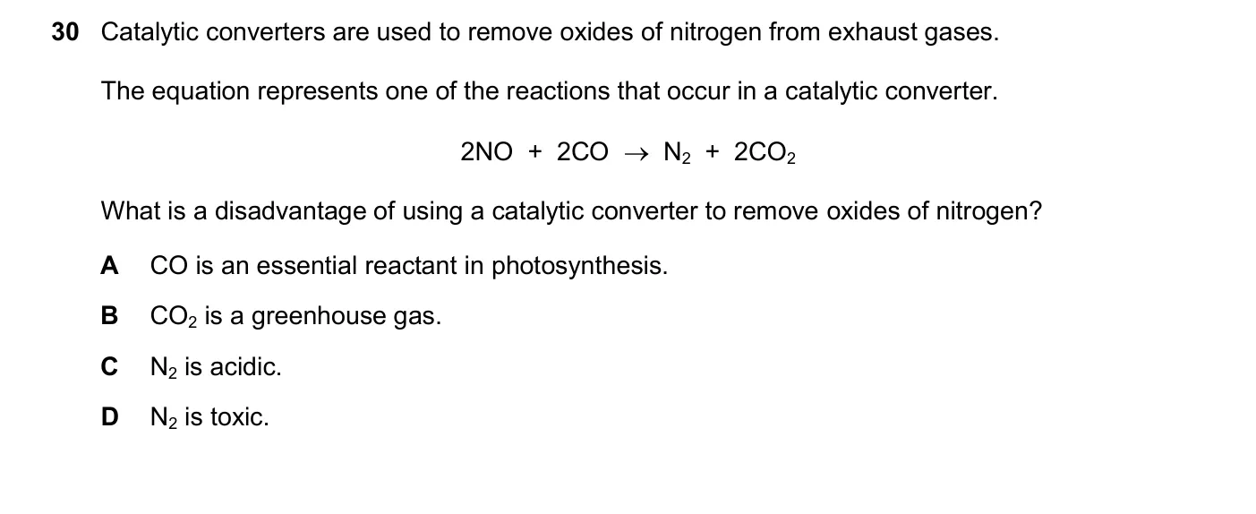Question 30, November 2025, 0620 Paper 21
